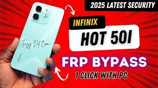 2025 latest security Infinix Hot 50i Frp Bypass || Infinix Hot 50i Andriod 14 Frp Bypass With Pc