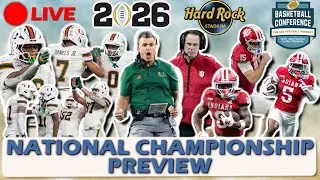 LIVE College Football Playoff National Championship Preview | #10 Miami v undefeated #1 Indiana!