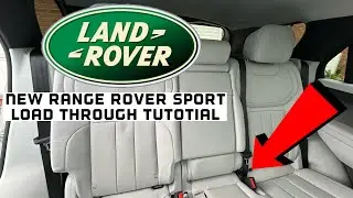 New Range Rover Sport luggage load through explained (split rear seat)
