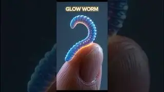 Tiny Glow Worm #shorts #shortvideo #animals #animal #glowworms #worms #cute