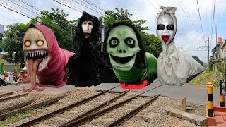Kereta KRL CommuterLine Ditemukan Jadi Tor Monitor, Kereta Hantu Masha, Pocong VS Siluman Ular Alpha
