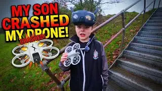 My Son Crashed My Drone !!