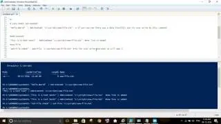 Powershell to create + Edit + Read + Delete file