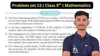 Problem set 12 | Class 5th maths chapter 2 | Addition subtraction word problems | 