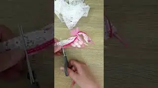 🍬🍭💟DIY - Sugared Almonds in Organza Bags, with Ribbon and Lace