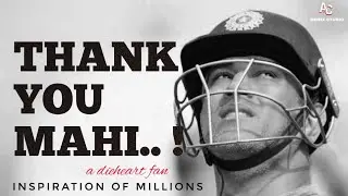 Thank you MAHI | Ms dhoni Retirement tribute video | A dieheart fan  | Akshay chathanzz cuts |