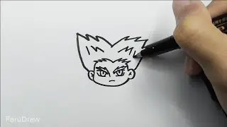 How to Draw Cute Garou One Punch Man| Easy Step by Step