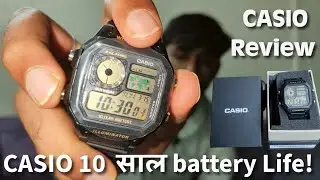 Casio AE-1200WH Watch Review |Budget watch, World Map, Dual Time, Timer- हिंदी