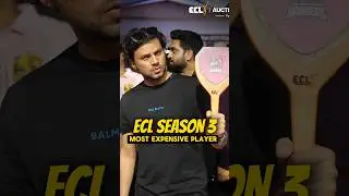Kon Hain ECL Season 3 Ka Most Expensive player? #shorts