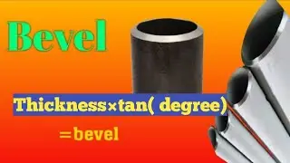 how to make bevel formula of pipe & plate