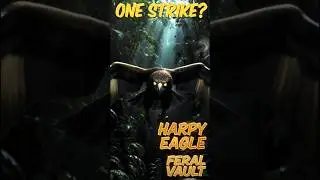 Harpy Eagle: Death Falls From the Sky Without a Sound 🦅⚡☠️ #shorts #ytshorts #feralvault