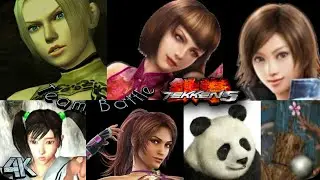 Tekken 5(Ps2) | Team Battle | Female Characters Ultra Hard 4K 60FPS