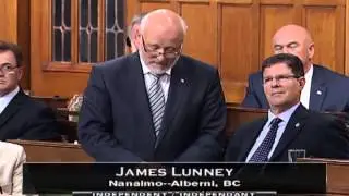 James Lunney says Farewell to the House of Commons
