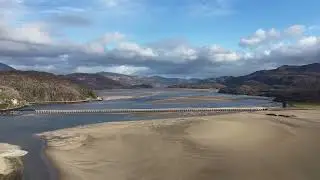 Stunning Mawddach estuary #Barmouthviaduct #barmouth #Barmouthbridge #dronefootage #dji 