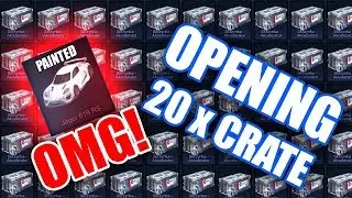 #5 OMG! PAINTED JAGER 619 RS ROCKET LEAGUE OPENING 20xCRATE  PS4 PL
