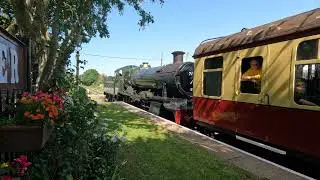 GWR 7828 Odney Manor Departing Dunster Station | West Somerset Railway | 25th July 2023