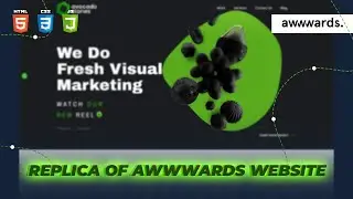 awwwards website  Using HTML, CSS & JS | #website #codingdata