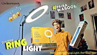 Best Budget Ring light 🔥 Digitek DRL 18H || full Paisa Wasool😱 Unboxing Video || My new Ring light