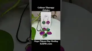 New &lsquo;Colour Therapy&rsquo; collection 😃  #polymerclay #jewelryartist #unique #polymerclayjewelry