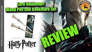 Lord Voldemort Wand Pen and Bookmark Set - Noble Colleciton - Harry Potter
