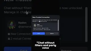 HOW TO ADD TRUSTED CONNECTIONS ON ROBLOX! 🤝 | #shorts #roblox