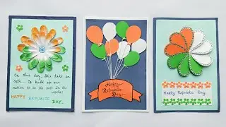 DIY Indian Republic Day Greeting Card ideas for Kids/26th Jan Greeting Card Ideas