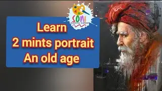 How to draw Old men baba portrait with oil paint #Sr. Shahzad #Artist / our teacher