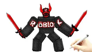 Как нарисовать гостя 666 из Roblox Steal A Brainrot | шаг за шагом