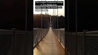 The Longest Suspension Bridge In The Middle East - Meshginshahr - Ardabil - IRAN #Shorts
