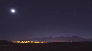 Timelapse - Poprad Nočna obloha