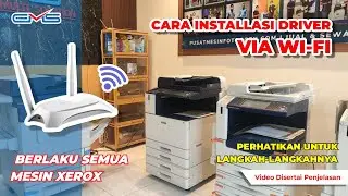 Cara Installasi VIA WIFI driver Mesin Fotocopy Xerox Apeos Port / Docu Centre WORK 100! #fujixerox