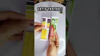 Colgate Herbal Toothpaste pH Test #shortsfeed #shortsvideo #shorts