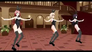 [com3d2]ダンス Night Magic Fire バニーガール カスタムオーダーメイド3D2