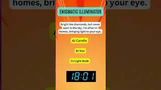 💪Can YOU Solve This? Enigmatic Illuminator: A Bright Puzzle!🔥 #quiz  #brainteaser #logicpuzzles