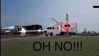Roblox trains vs trucks in crash town game thing (newer version) #roblox