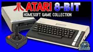 Atari 8-Bit Homesoft Game Collection Gameplay! Dropzone, Jungle Hunt, and More!
