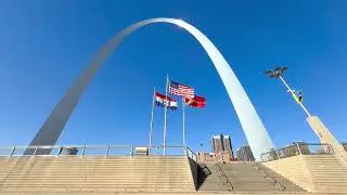 THE ARCH AND THE FLAG.