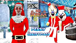 Ice Scream 6 Friends Charlie Christmas Mod Full Gameplay | Christmas Special