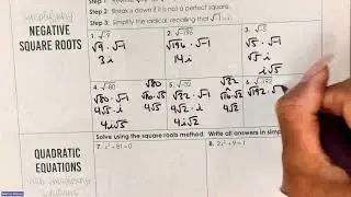 Alg 2 - Simplifying Radicals and Imaginary Numbers