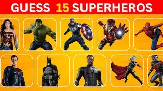 Only Real Fans Can Identify These 15 Superheroes in 10 Seconds | Quiz Bunnies