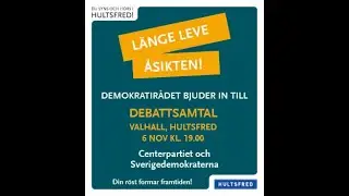 Debattsamtal mellan Centerpartiet och Sverigedemokraterna