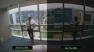 Демонстрация работы True WDR камеры IDIS