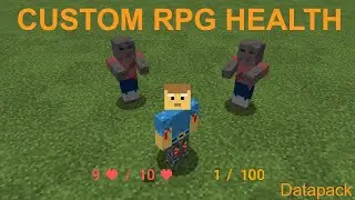 Custom RPG Health and Damage System in Minecraft
