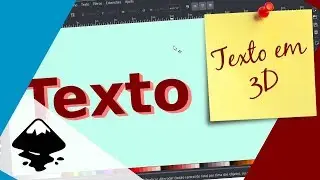 Texto em 3d no Inkscape