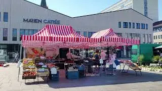 Neubrandenburg: Marktplatz, Grüner Markt (Sept.2024)