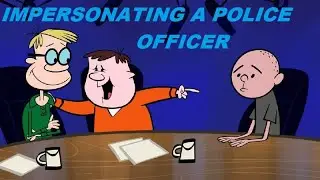 IMPERSONATING A POLICE OFFICER - Ricky Gervais Karl Pilkington & Steve Merchant