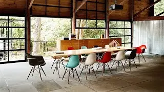 Eames Molded Plastic Armchair Dowel Base by Charles & Ray Eames for Herman Miller