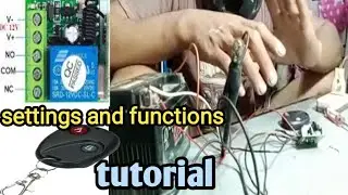 a.b remote+module 433mhz settings and fuctions || tutorial