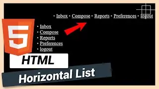 How to show List Items Horizontally | HTML and CSS Tutorial