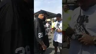 Raiders Johnathan Abram in Compton